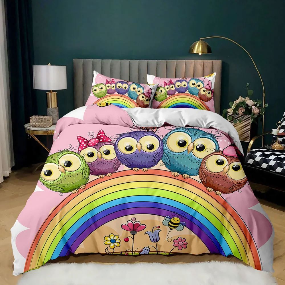 Owl Duvet Cover Set Cute Owl and Comforter Cover Outer Space Duvet Cover Set Kids Cute Animal Polyester Qulit Cover Stars Decor
Owl Duvet Cover Set Cute Owl and Comforter Cover Outer Space Duvet Cover Set Kids Cute Animal Polyester Qulit Cover Stars Decor