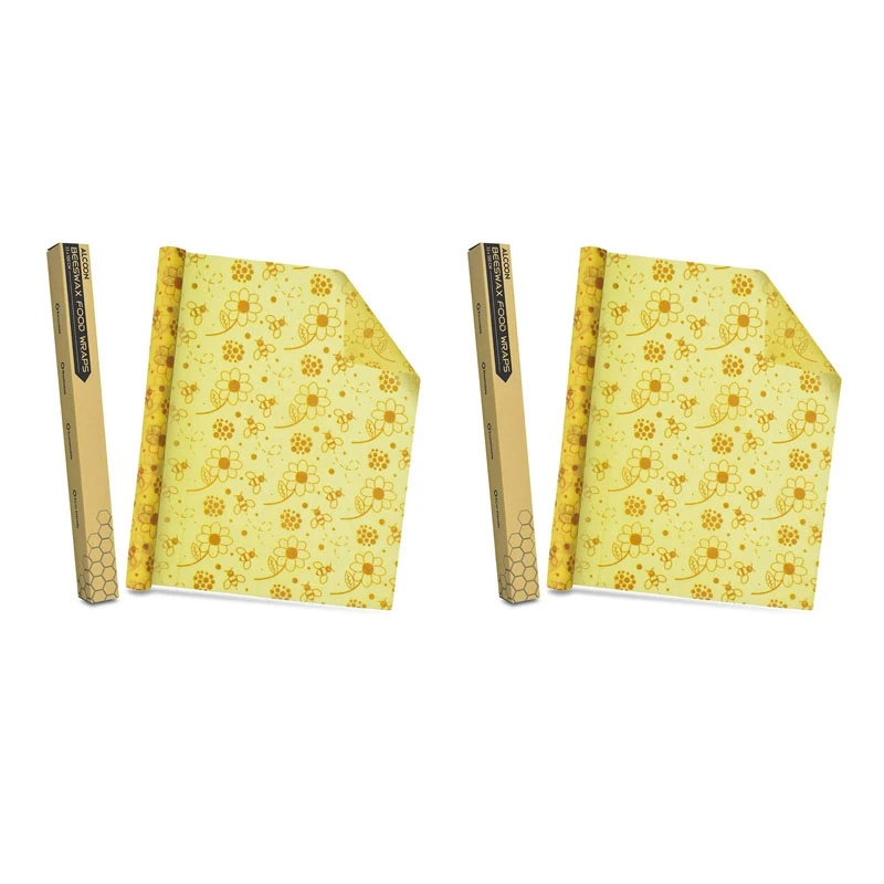 2X Beeswax Food Wrap Roll Reusable Bee's Wrap Reusable Plastic Wrap Alternative Eco-Friendly Food Storage Keeps Fresh
2X Beeswax Food Wrap Roll Reusable Bee's Wrap Reusable Plastic Wrap Alternative Eco-Friendly Food Storage Keeps Fresh
