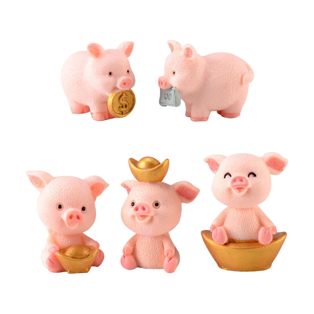 5Pcs Resin Adorable Little Pigs Figurines, Miniature Fortune Crafts, Landscape Furnishing Statue Ornaments ( Mixed Style )
5Pcs Resin Adorable Little Pigs Figurines, Miniature Fortune Crafts, Landscape Furnishing Statue Ornaments ( Mixed Style )