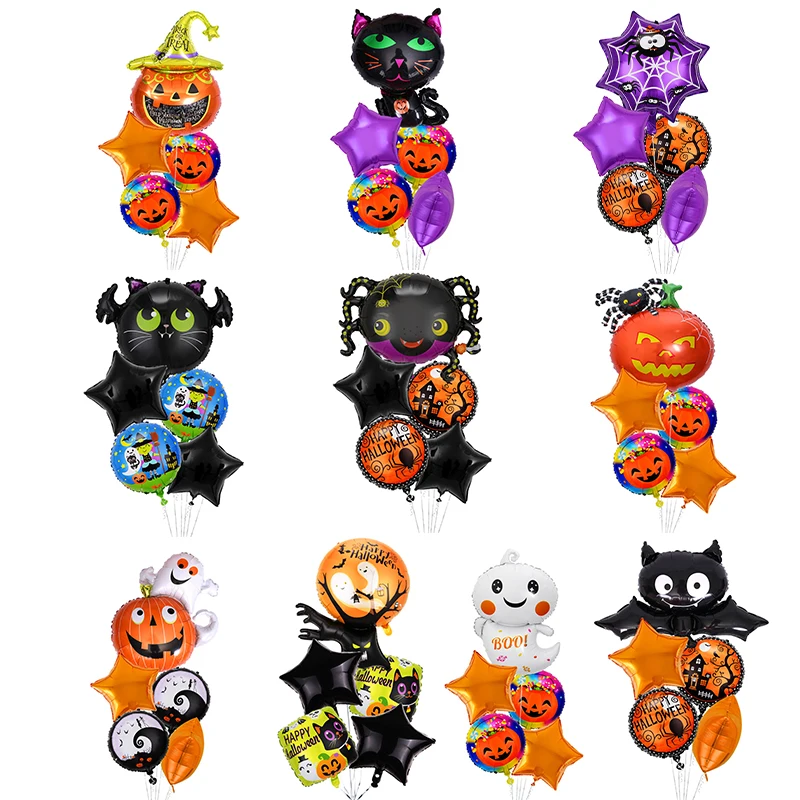 5PCS Halloween Pumpkin Ghost Balloons Halloween Decoration Spider Foil Balloon Inflatable ToysBat Globos Halloween Party Supply
5PCS Halloween Pumpkin Ghost Balloons Halloween Decoration Spider Foil Balloon Inflatable ToysBat Globos Halloween Party Supply