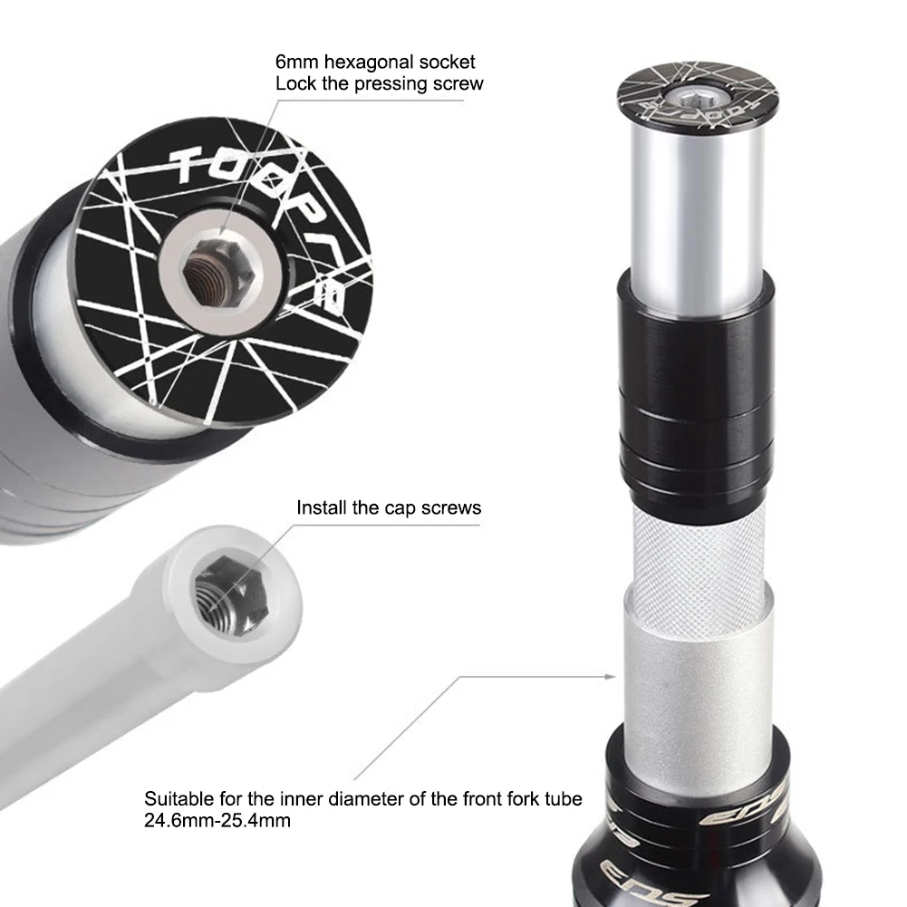 Bicycle Fork Stem Height Extender Handlebar Rise Up Adapter Aluminum Alloy Hot Sale Cycle Accessories 122x28.5mm
Bicycle Fork Stem Height Extender Handlebar Rise Up Adapter Aluminum Alloy Hot Sale Cycle Accessories 122x28.5mm