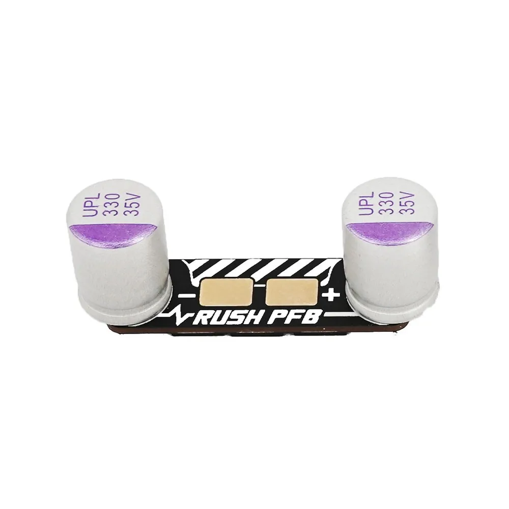 RUSHFPV RUSH PFB плата фильтра питания с 2 шт. 35 в 330 мкФ электрическая емкость для RUSH BLADES 6S LIPO ESCs Контроллер полета
RUSHFPV RUSH PFB плата фильтра питания с 2 шт. 35 в 330 мкФ электрическая емкость для RUSH BLADES 6S LIPO ESCs Контроллер полета