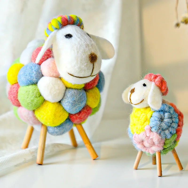 Mini Table Ornament Sheep Figurines Miniatures Wool Felt Lamb Cute Toys Desktop Decor Home Furnishings Kid Gifts 
Mini Table Ornament Sheep Figurines Miniatures Wool Felt Lamb Cute Toys Desktop Decor Home Furnishings Kid Gifts