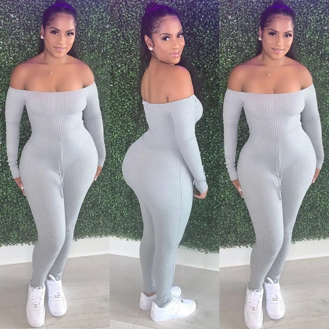 Sexy One Shoulder Jumpsuit Women Solid Raglan Long Sleeves Drawstring Bodysuits Spring Sporty Fitness Female Skinny Jumpsuits
Sexy One Shoulder Jumpsuit Women Solid Raglan Long Sleeves Drawstring Bodysuits Spring Sporty Fitness Female Skinny Jumpsuits