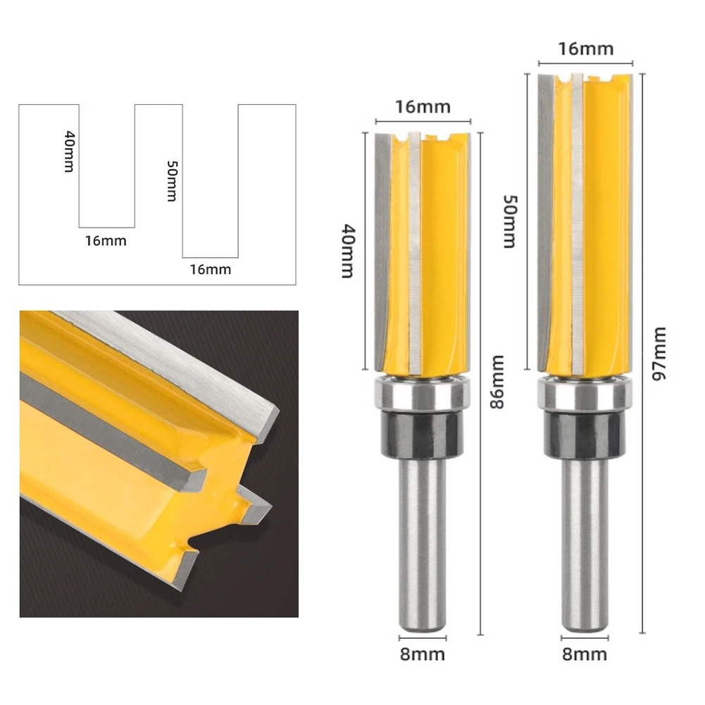 1PC 8mm Shank Cutter Router Bit Trimming Woodworking Milling Cutter Four Blades Power Tools Accessory
1PC 8mm Shank Cutter Router Bit Trimming Woodworking Milling Cutter Four Blades Power Tools Accessory