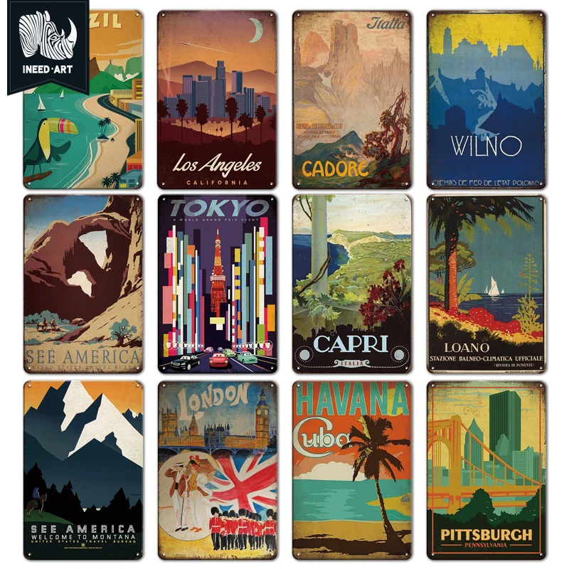Travel Landscape Tokyo Ireland Chicago Brazil Metal Sign Wall Decor Vintage City Poster Home Bar Industrial Decor Metal Plaque
Travel Landscape Tokyo Ireland Chicago Brazil Metal Sign Wall Decor Vintage City Poster Home Bar Industrial Decor Metal Plaque