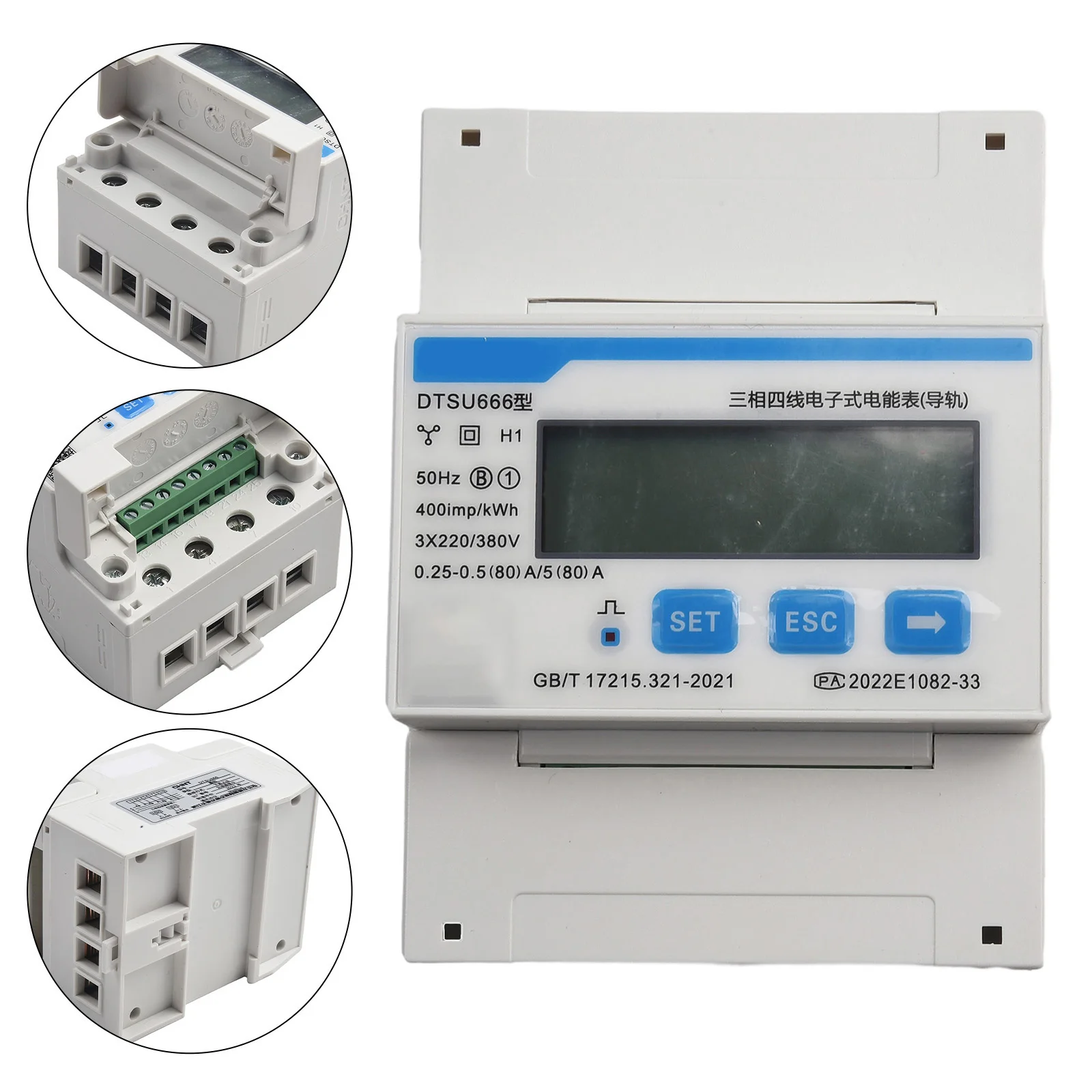 Electric Energy Meter Household Intelligent Electric Meter Guide Rail Installation Three Phase Four Wire Guide Rail Type
Electric Energy Meter Household Intelligent Electric Meter Guide Rail Installation Three Phase Four Wire Guide Rail Type