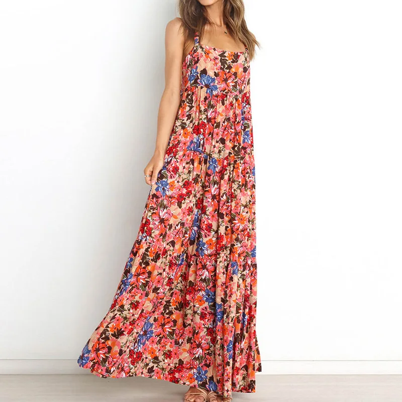 Mandylandy Women Elegant Bohemian Summer Floral Print Long Dress Fashion Female Y2K Sleeveless Halter Sundress Streetwear
Mandylandy Women Elegant Bohemian Summer Floral Print Long Dress Fashion Female Y2K Sleeveless Halter Sundress Streetwear