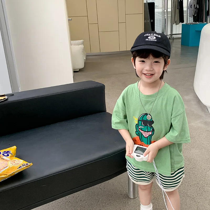 2023 Summer boys and girls fashion cartoon short sleeve T shirts children cotton loose Tees
2023 Summer boys and girls fashion cartoon short sleeve T shirts children cotton loose Tees