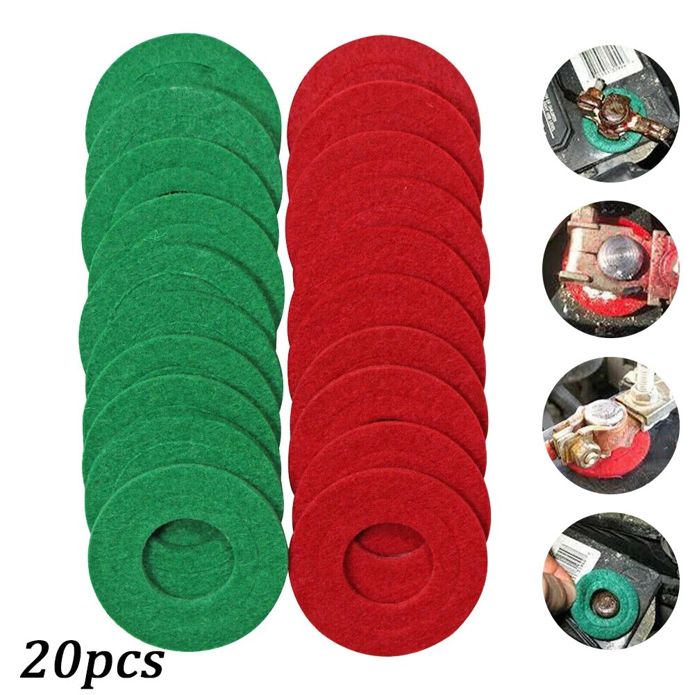 20pcs Car Battery Terminal Washers Anti Corrosion Auto Gasket Red Green Positive Negative Terminals Protector Vehicle Ring Pads
20pcs Car Battery Terminal Washers Anti Corrosion Auto Gasket Red Green Positive Negative Terminals Protector Vehicle Ring Pads