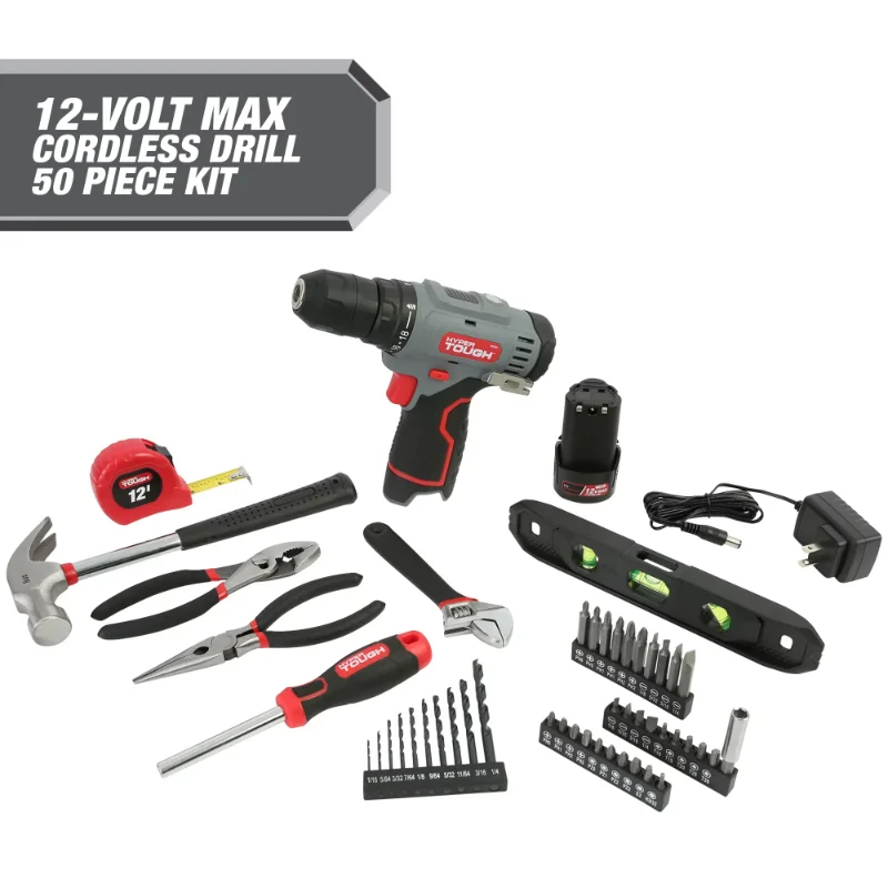 

12V Max* 50-Piece Project Kit with Lit-Ion Cordless 3/8-in Drill Driver and 1.5Ah Battery, 99312