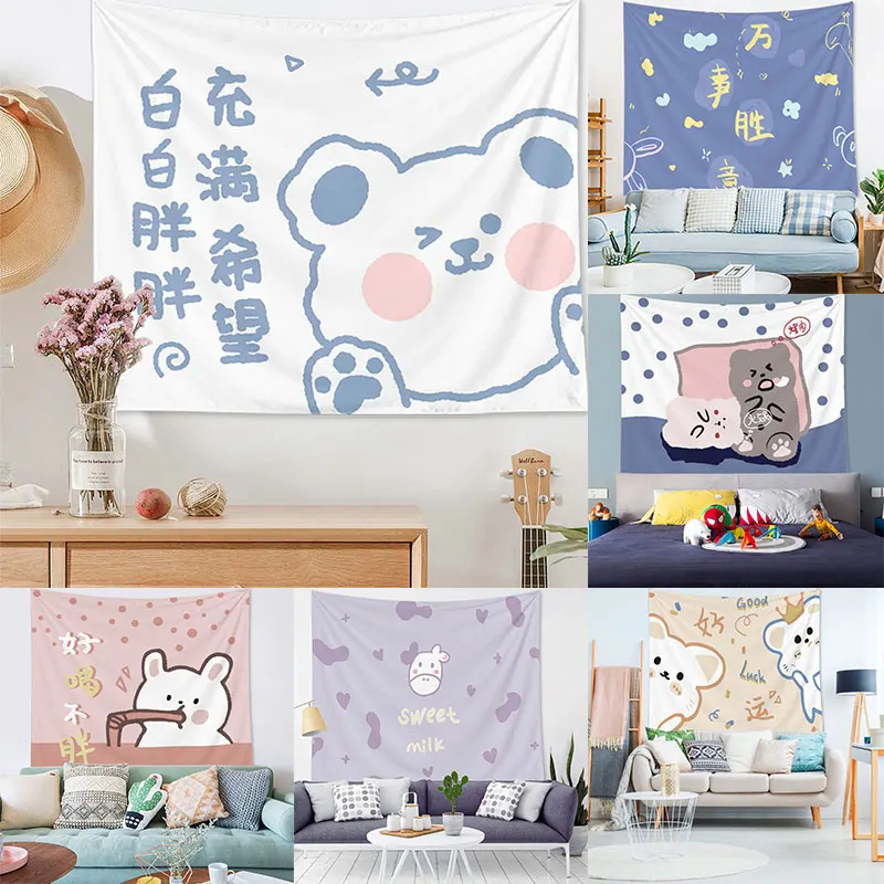 Kawaii Animal Kids Room Decor Tapestry Wall Hanging Cute Cartoon Background Tapestries for Home Living Room Decorative Polyester
Kawaii Animal Kids Room Decor Tapestry Wall Hanging Cute Cartoon Background Tapestries for Home Living Room Decorative Polyester