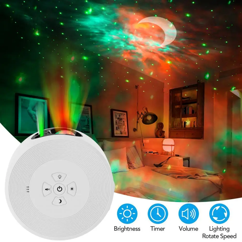 Starry Sky Projector Colorful Galaxy Nightlight LED Moon Laser Atmosphere Light for Decorative Luminaires Children's Gift
Starry Sky Projector Colorful Galaxy Nightlight LED Moon Laser Atmosphere Light for Decorative Luminaires Children's Gift