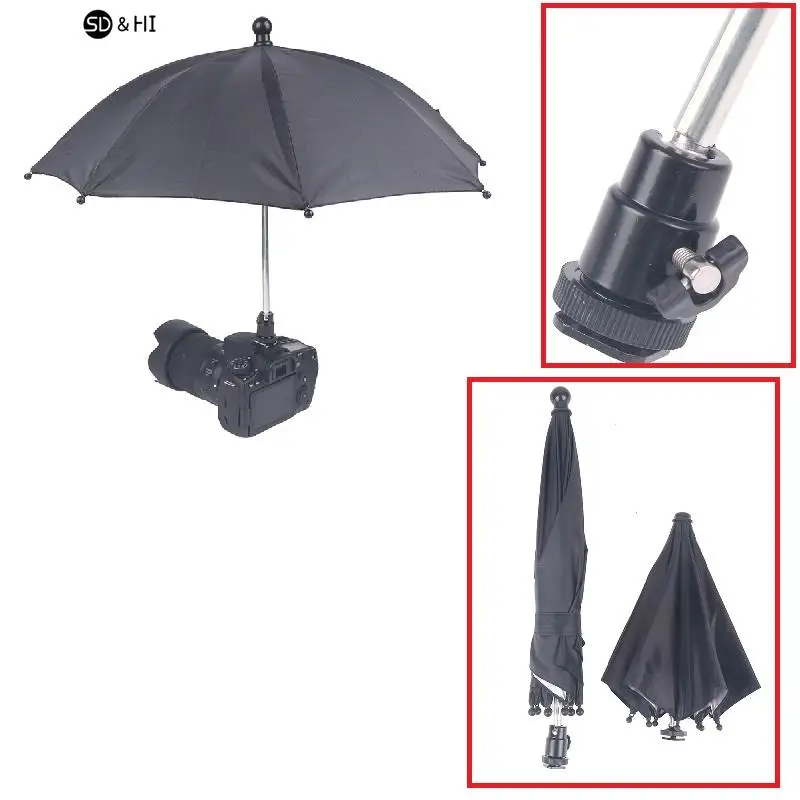 Black 38cm/50cm Dslr Camera Umbrella Sunshade Rainy Holder For General Camera Photographic Camera Umbrella
Black 38cm/50cm Dslr Camera Umbrella Sunshade Rainy Holder For General Camera Photographic Camera Umbrella