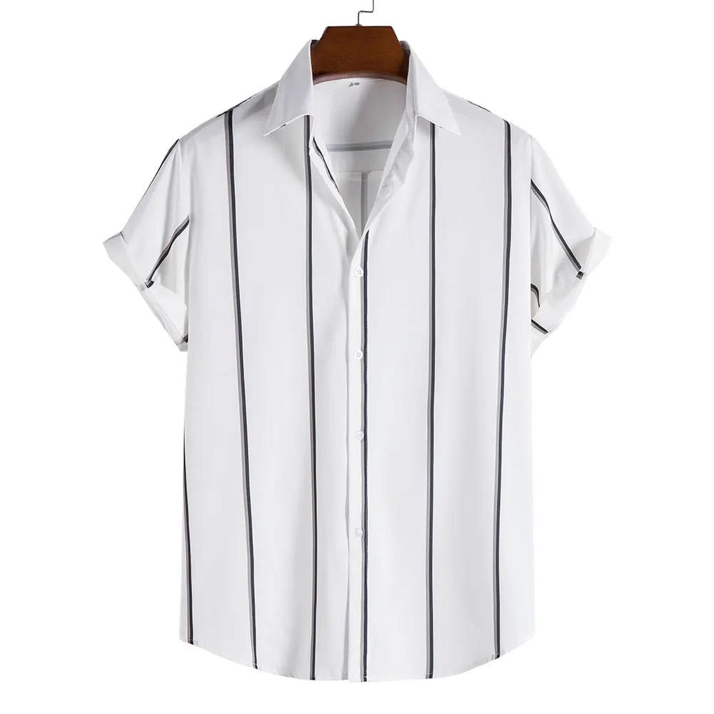 Shirt for Men Summer Casual Striped Mens Clothing Short Sleeve Turn Down Collar Beachwear Shopping Shirts Men
Shirt for Men Summer Casual Striped Mens Clothing Short Sleeve Turn Down Collar Beachwear Shopping Shirts Men
