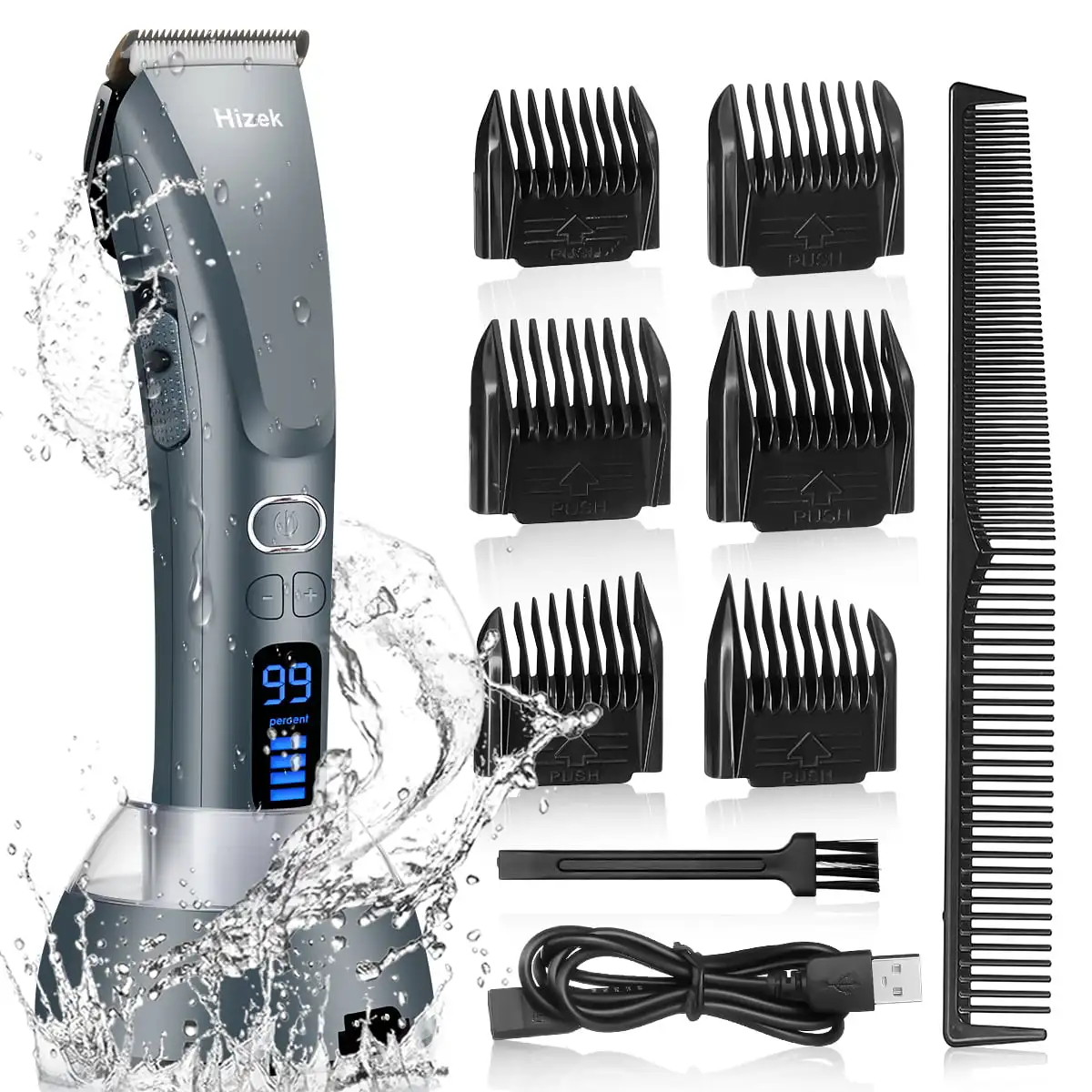Hair Trimmer for Men Professional Hair Trimmer Cordless Hair Cutting Kit Beard Trimmer, with 3 Trimming Speeds,Charging Dock,LED
Hair Trimmer for Men Professional Hair Trimmer Cordless Hair Cutting Kit Beard Trimmer, with 3 Trimming Speeds,Charging Dock,LED