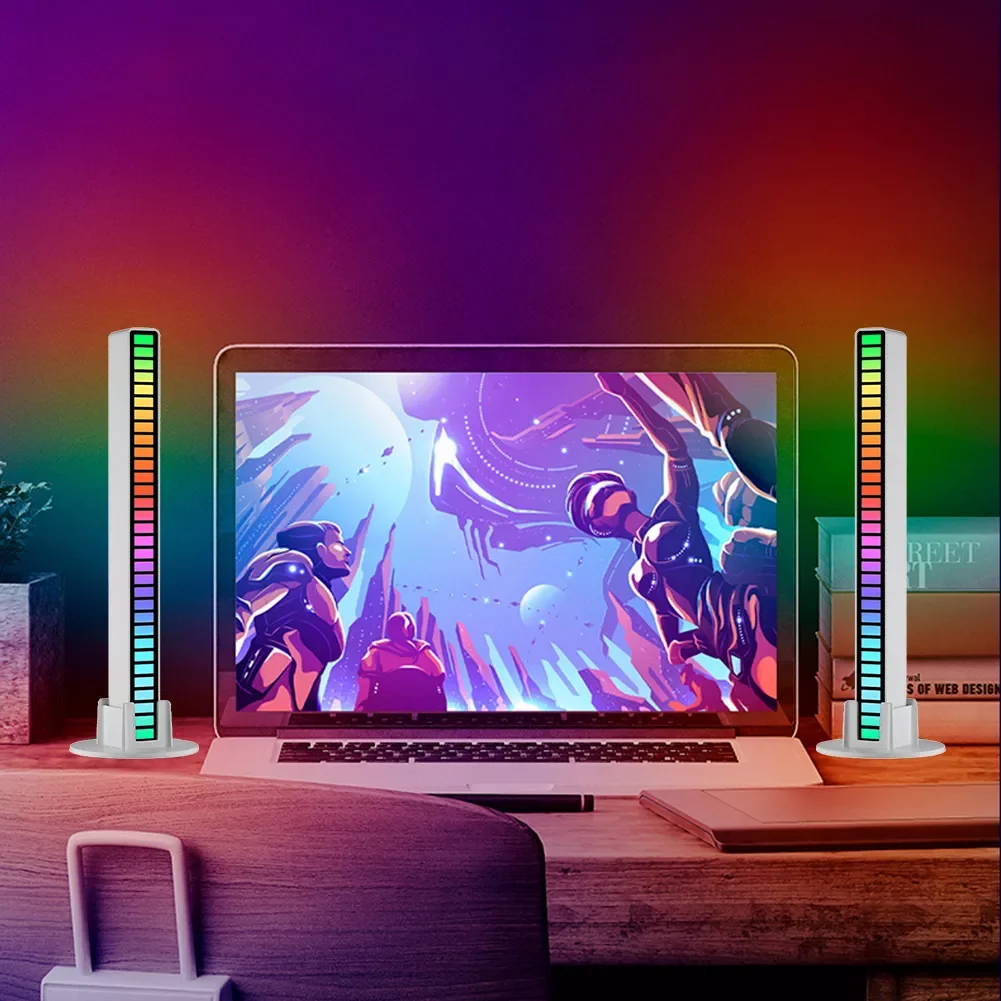 New in LED Strip Light Sound Control Pickup Rhythm Atmosphere Music Ambient Light Bar Colorful Lamp for Party Car Home Desk Deco
New in LED Strip Light Sound Control Pickup Rhythm Atmosphere Music Ambient Light Bar Colorful Lamp for Party Car Home Desk Deco