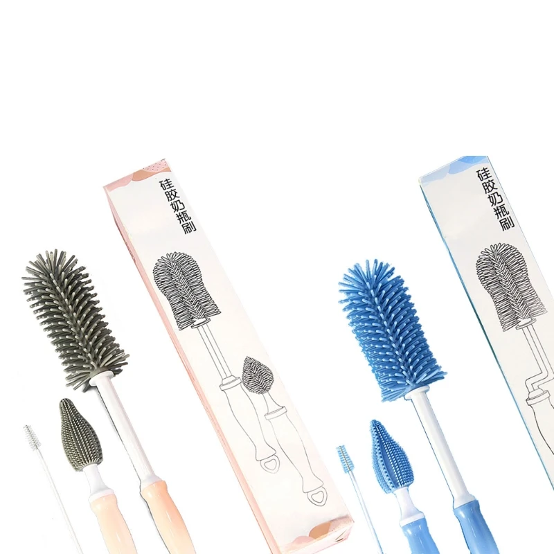 3pcs Newborn Baby Bottle Cleaner Brushes Silicone 360 Degree Rotation Long Handle Nipple Cup Clean Cleaning Brush
3pcs Newborn Baby Bottle Cleaner Brushes Silicone 360 Degree Rotation Long Handle Nipple Cup Clean Cleaning Brush