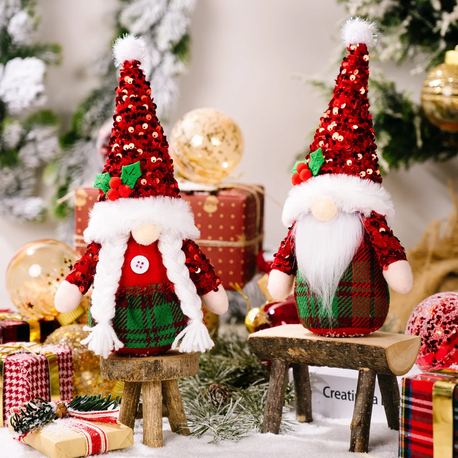 Christmas Doll Elf 26-30cm Gnome with Led Light Christmas Decorations for Home Xmas Navidad New Year 2024 Children's Gifts
Christmas Doll Elf 26-30cm Gnome with Led Light Christmas Decorations for Home Xmas Navidad New Year 2024 Children's Gifts