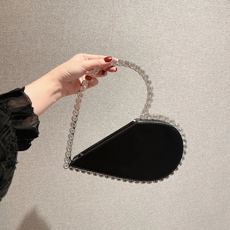 Luxury Fashion Women's Evening Bag Fine Rhinestones Inlay Heart Design Party Socialite Clutches Purses Wedding Banquet Handbags
Luxury Fashion Women's Evening Bag Fine Rhinestones Inlay Heart Design Party Socialite Clutches Purses Wedding Banquet Handbags