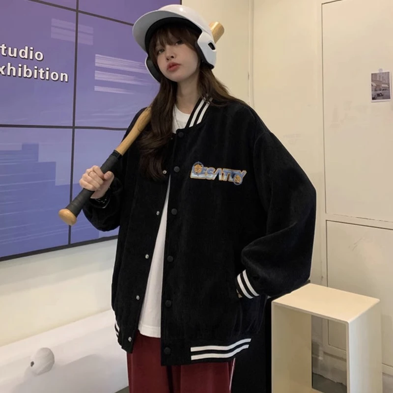 Harajuku pocket button long-sleeved women's jacket traf women's jacket printed bomber jacket tops women Fall winter clothes
Harajuku pocket button long-sleeved women's jacket traf women's jacket printed bomber jacket tops women Fall winter clothes