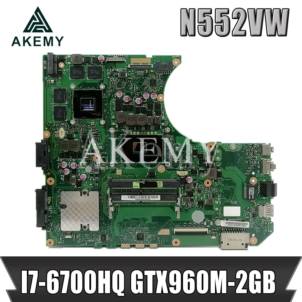 Материнская плата для ноутбука N552VW для Asus VivoBook Pro N552VW N552VX N552V, оригинальная материнская плата HM170 I7-6700HQ
Материнская плата для ноутбука N552VW для Asus VivoBook Pro N552VW N552VX N552V, оригинальная материнская плата HM170 I7-6700HQ
