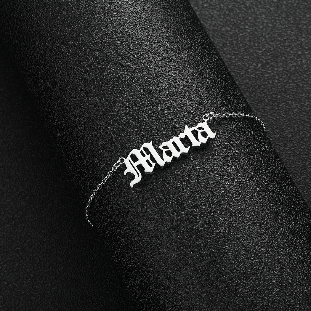 LUTAKU Personalized Custom Name Bracelet Women Girls Stainless Steel Chain Letter Customized Charm Bracelets Unique Jewelry Gift
LUTAKU Personalized Custom Name Bracelet Women Girls Stainless Steel Chain Letter Customized Charm Bracelets Unique Jewelry Gift