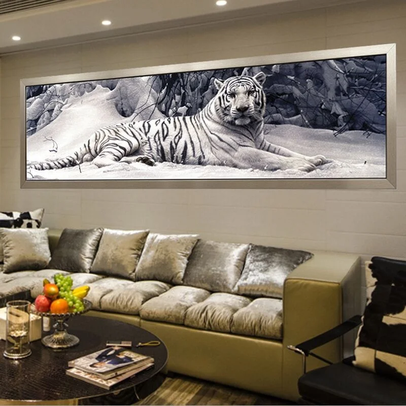 New 5d Diamond Painting Kit Full Drill Diy White Tiger Diamond Painting Animals Large Diamond Cross Stitch Art Home Decor 
New 5d Diamond Painting Kit Full Drill Diy White Tiger Diamond Painting Animals Large Diamond Cross Stitch Art Home Decor
