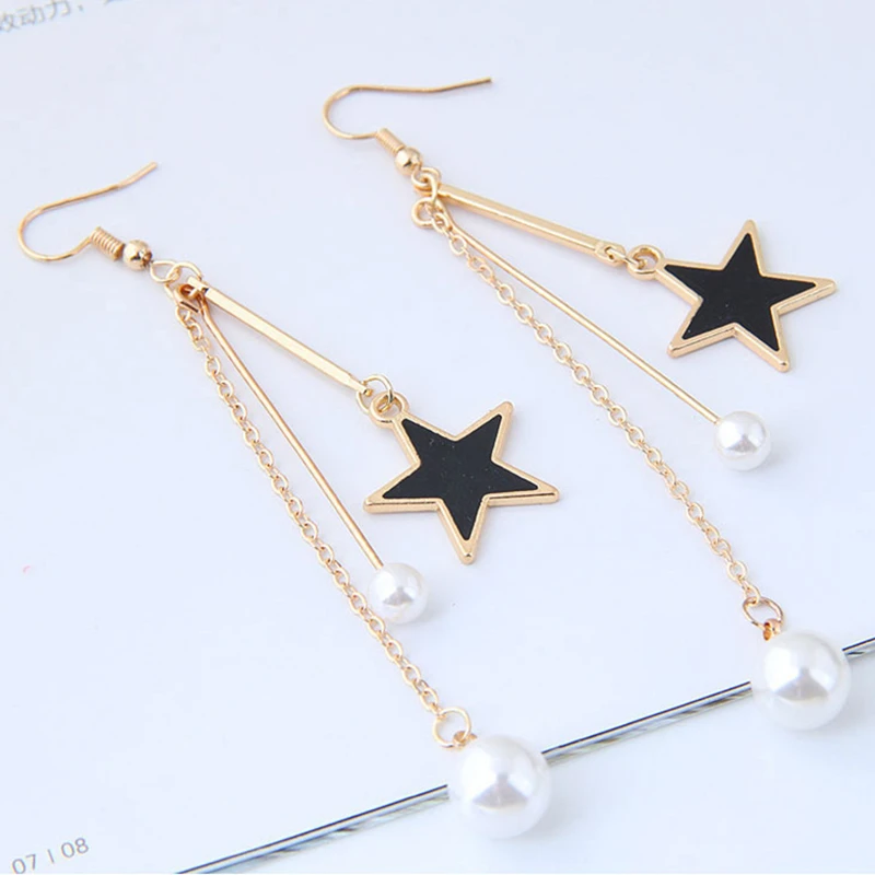 Новые длинные висячие серьги с жемчужными звездами, цепочкой и кисточками, женские темпераментные Висячие серьги для женщин, модные свадеб...
Новые длинные висячие серьги с жемчужными звездами, цепочкой и кисточками, женские темпераментные Висячие серьги для женщин, модные свадеб...