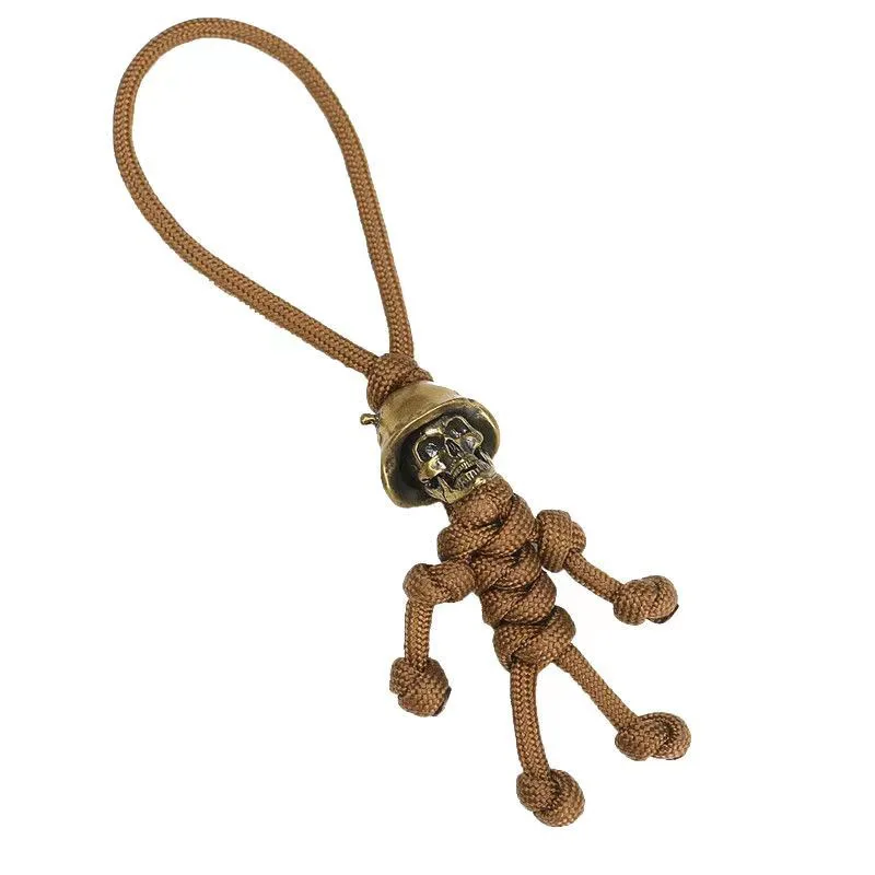 Dark Soldier King Skull Head Sculpture Brass Knife Bead EDC Outdoor Tool DIY Paracord Handmade Woven Lanyard Pendant Accessories
Dark Soldier King Skull Head Sculpture Brass Knife Bead EDC Outdoor Tool DIY Paracord Handmade Woven Lanyard Pendant Accessories
