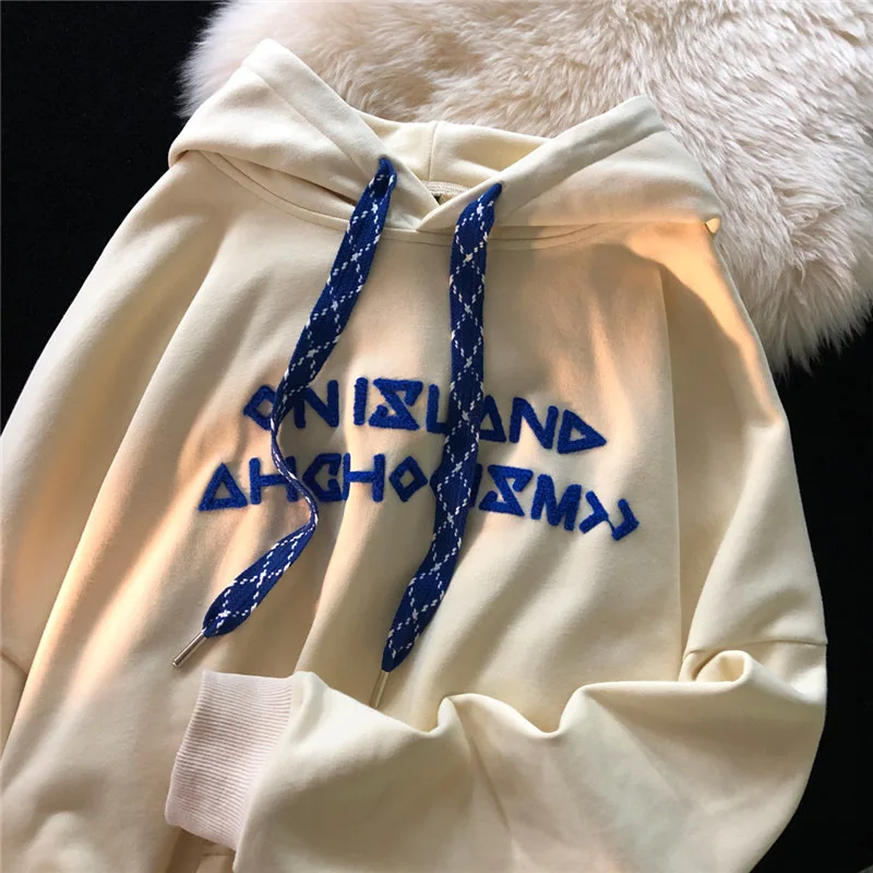 Spring and Autumn Fashion Brand Letter Embroidery Hooded Bodysuit Women's Retro Design Feeling Small crowd Oversize Coat Fashion
Spring and Autumn Fashion Brand Letter Embroidery Hooded Bodysuit Women's Retro Design Feeling Small crowd Oversize Coat Fashion