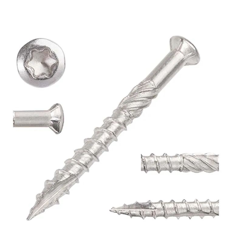 Torx Slot Knurled Type Stainless Steel Wood Deck Screws Self Tapping Screw Flat Head Counter Sunk for Wood Stainless Steel
Torx Slot Knurled Type Stainless Steel Wood Deck Screws Self Tapping Screw Flat Head Counter Sunk for Wood Stainless Steel