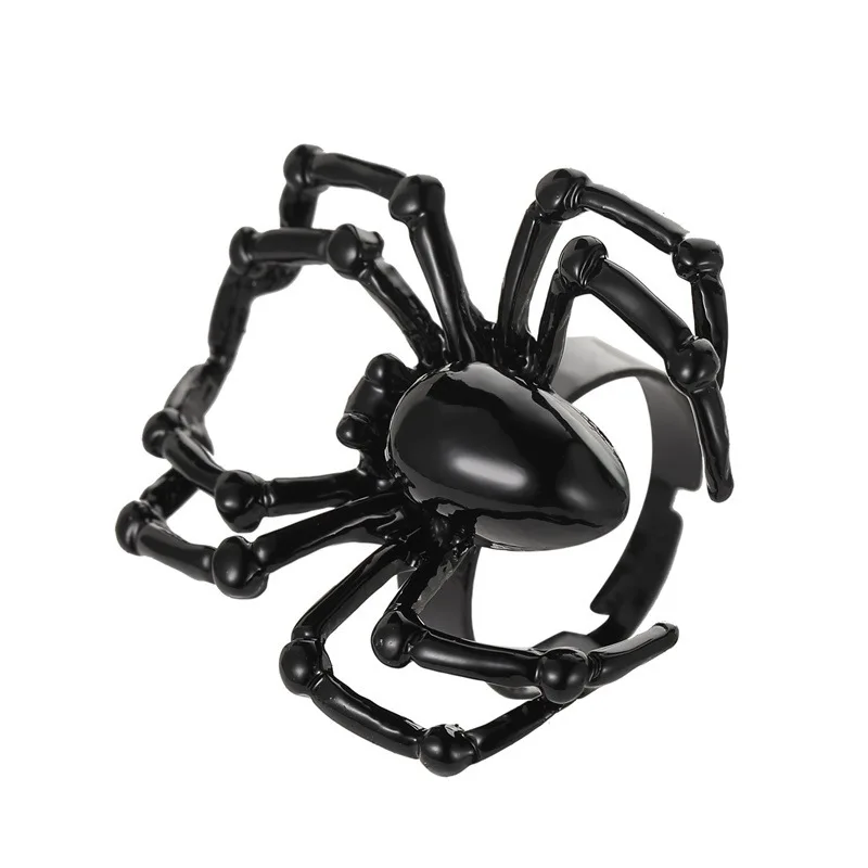 PTQASP Trend Creative Gothic Black Spider Animal Adjustable Rings Funny Halloween Party Retro Finger Rings Halloween Jewelry
PTQASP Trend Creative Gothic Black Spider Animal Adjustable Rings Funny Halloween Party Retro Finger Rings Halloween Jewelry