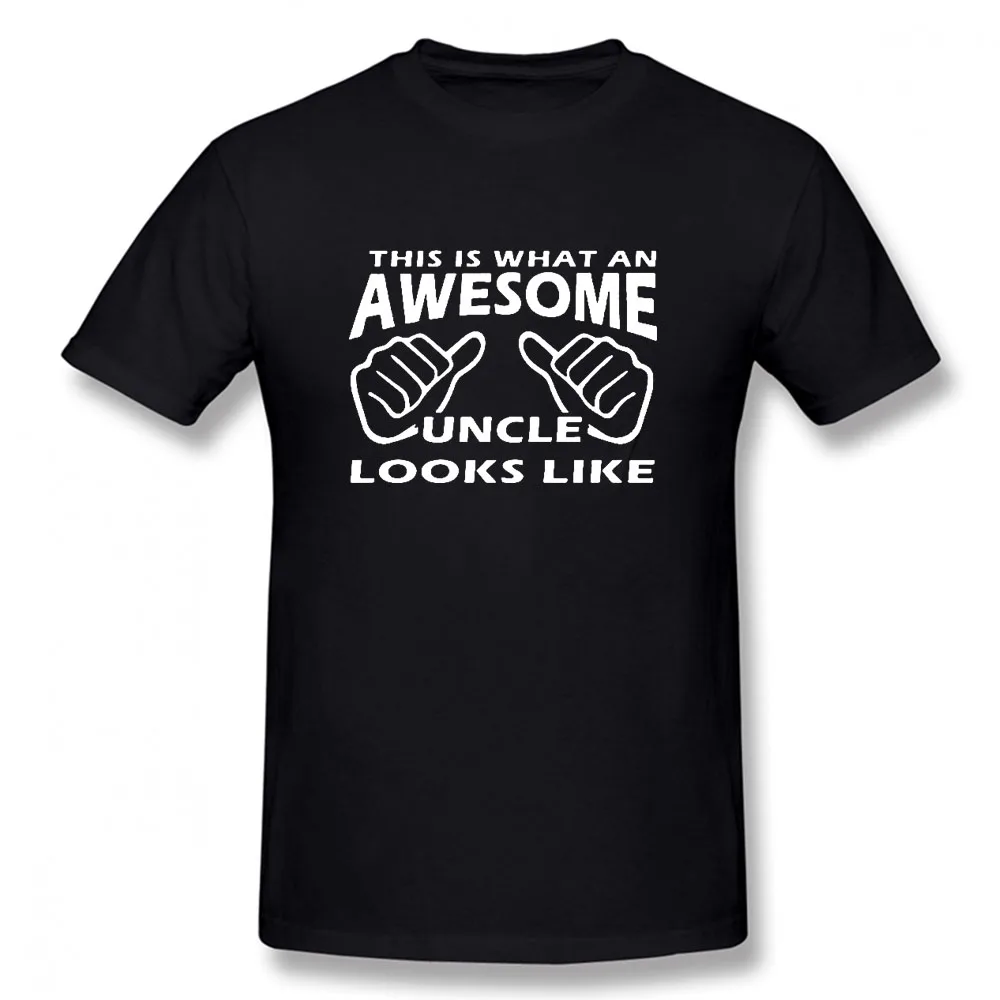 

This Is What An Awesome Uncle Looks Like Funny T Shirt Men Short Sleeve Best Brothers Get Promoted To Uncle T-shirt