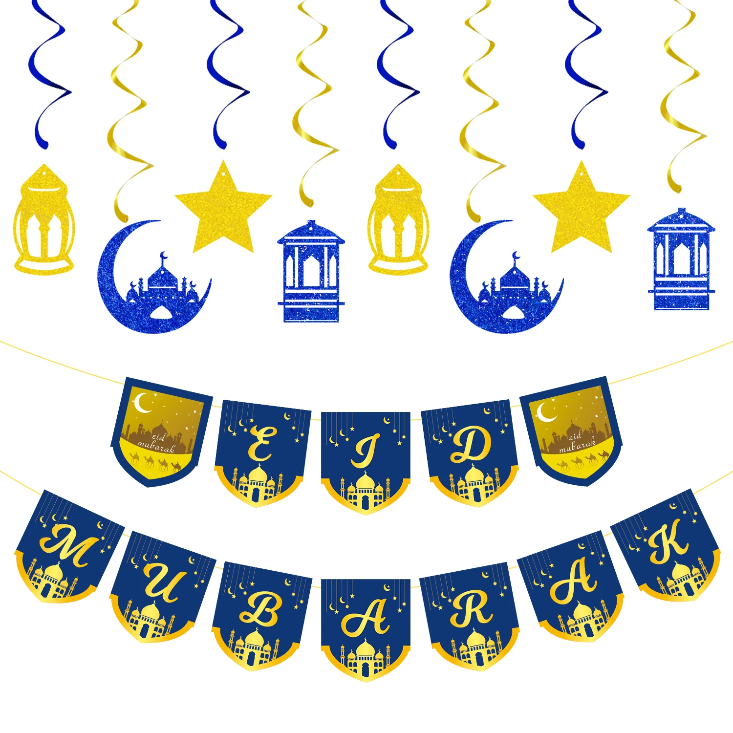 EID Mubarak Banner Glitter Star Moon Letter Paper Bunting Garland Islamic Muslim Party Ramadan Kareem Decorations for Home 2022
EID Mubarak Banner Glitter Star Moon Letter Paper Bunting Garland Islamic Muslim Party Ramadan Kareem Decorations for Home 2022