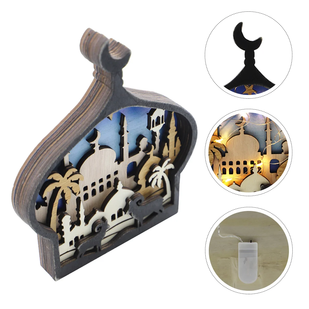 Ramadan Decoration Eid Themed Lights Ornament Festival Desktop Wooden Adornment
Ramadan Decoration Eid Themed Lights Ornament Festival Desktop Wooden Adornment