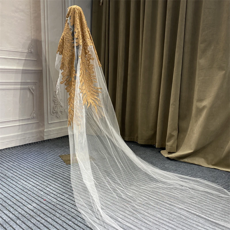 Marnham 2022 Luxury Woman Long Lace Wedding Veil Bridal Handmade Cathedral Length One Layer Wedding Accessories 1.5m*3m Floral
Marnham 2022 Luxury Woman Long Lace Wedding Veil Bridal Handmade Cathedral Length One Layer Wedding Accessories 1.5m*3m Floral