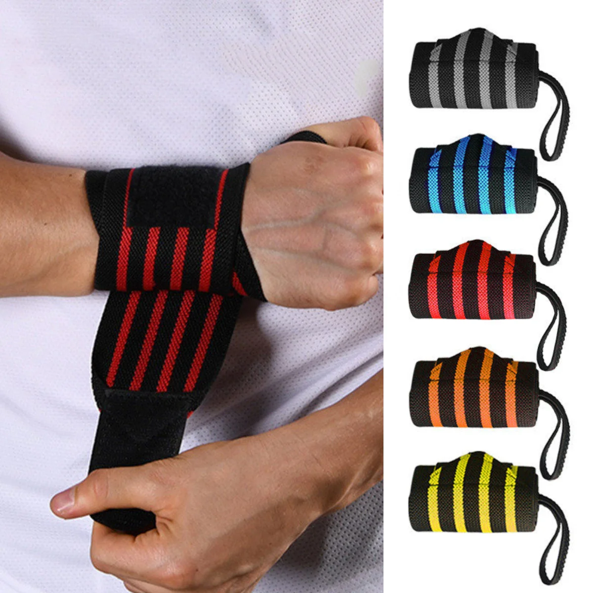 

1pc Wrist Wrap Wristband Adjustable Bandage Hand Supports Wrist Support Protective Weight Lifting Gym Training Wrist Strap Brace