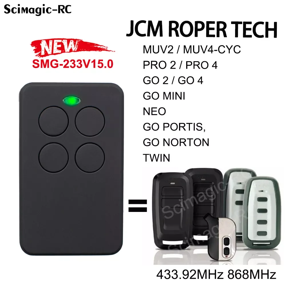 Пульт дистанционного управления для гаража JCM ROPER TECH GO-2- GO-4 GO 2 GO 4 GO-MINI GO MINI