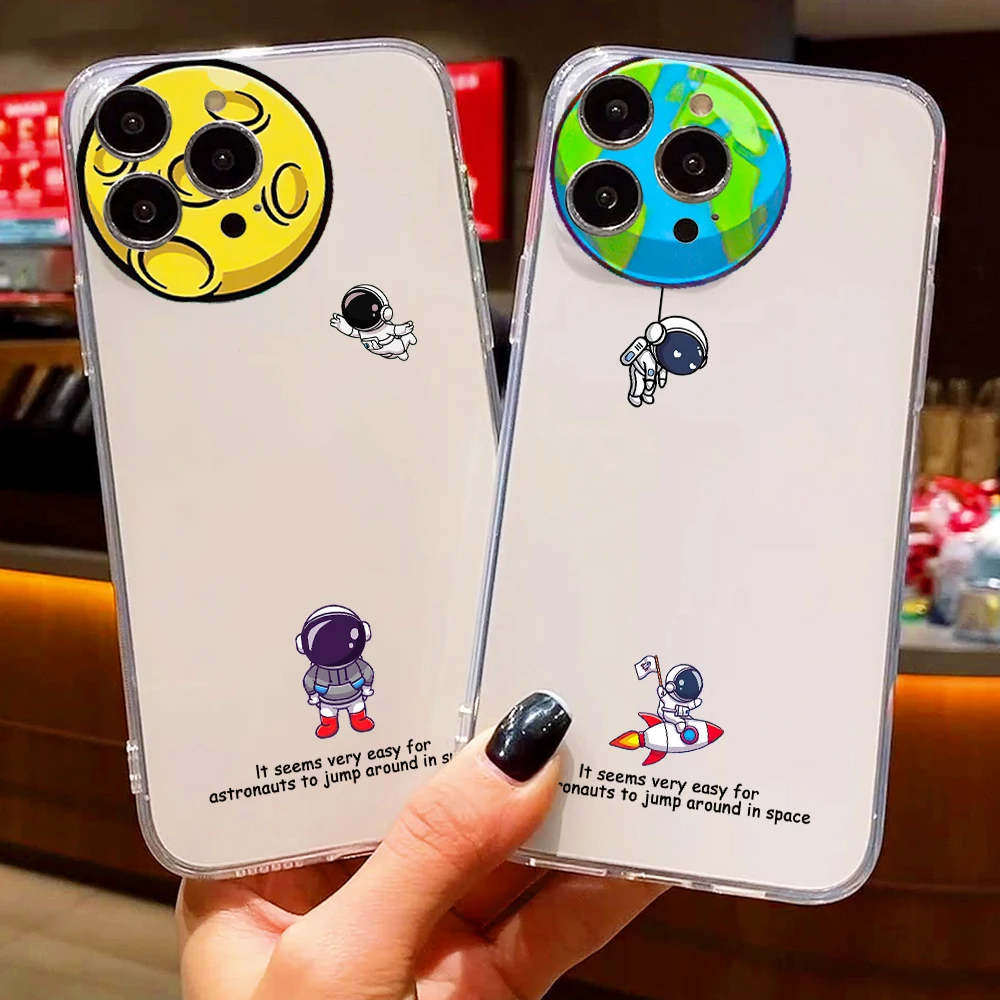 Cartoon Astronaut Luxury Ultra Thin Clear Phone Case For Apple iPhone 11 12 13 Pro Max 12 13 Mini X XR XS Max SE 6 7 8 Plus
Cartoon Astronaut Luxury Ultra Thin Clear Phone Case For Apple iPhone 11 12 13 Pro Max 12 13 Mini X XR XS Max SE 6 7 8 Plus