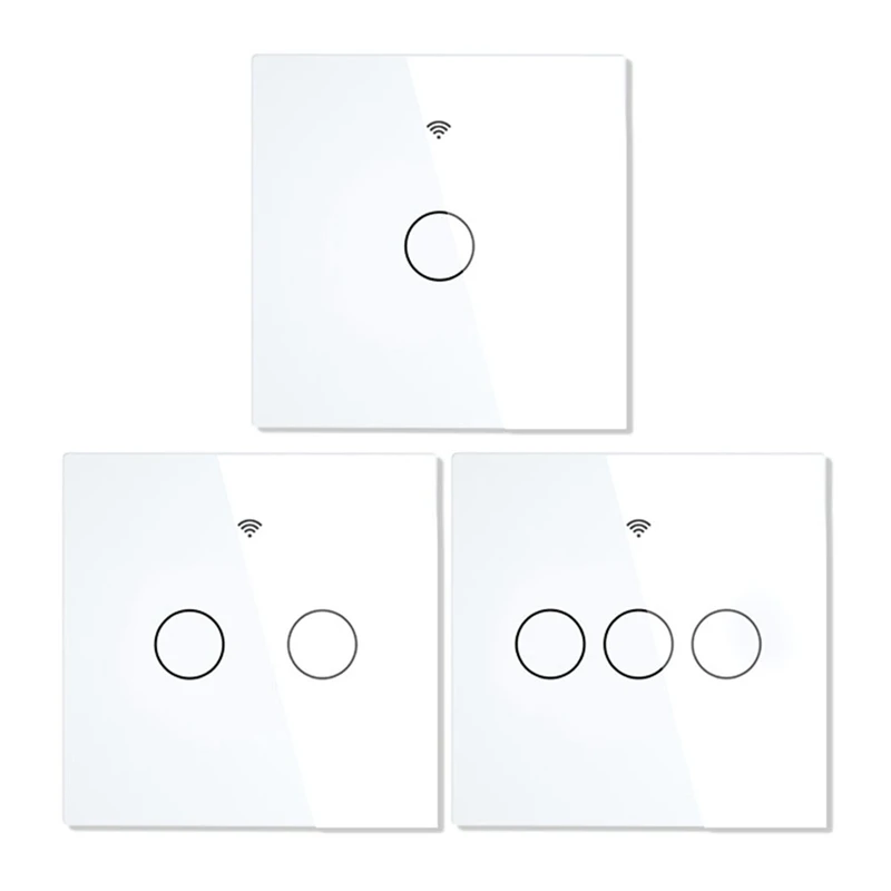 1 Piece Wifi Smart Light Switch RF433 No Neutral Wire Single Fire For Alexa Google Home 220V EU(2)
1 Piece Wifi Smart Light Switch RF433 No Neutral Wire Single Fire For Alexa Google Home 220V EU(2)