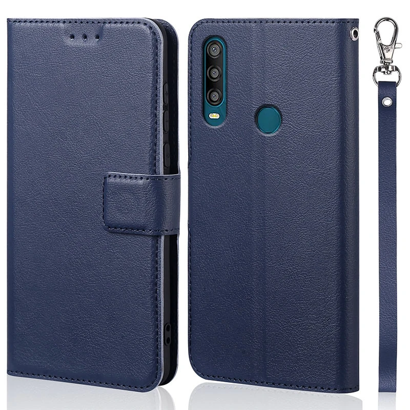 Чехол-бумажник для Alcatel 1 2019/1SE 2020 с отделением карт Магнитный чехол из