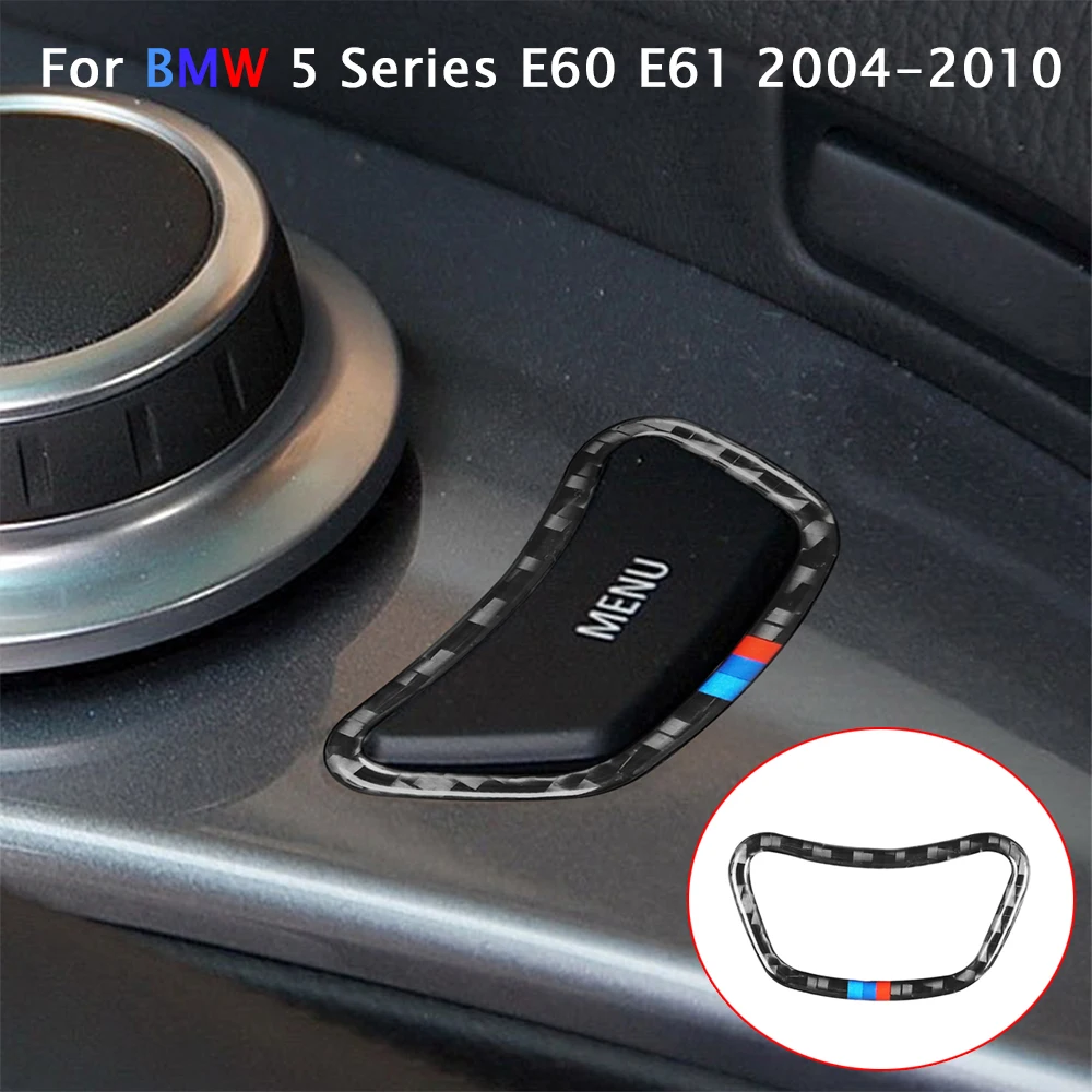 For BMW E60 E61 5 Series 2004-2010 Center Control MENU Button Frame Cover Trim Carbon Fiber Sticker Interior Accessoire Voiture
For BMW E60 E61 5 Series 2004-2010 Center Control MENU Button Frame Cover Trim Carbon Fiber Sticker Interior Accessoire Voiture