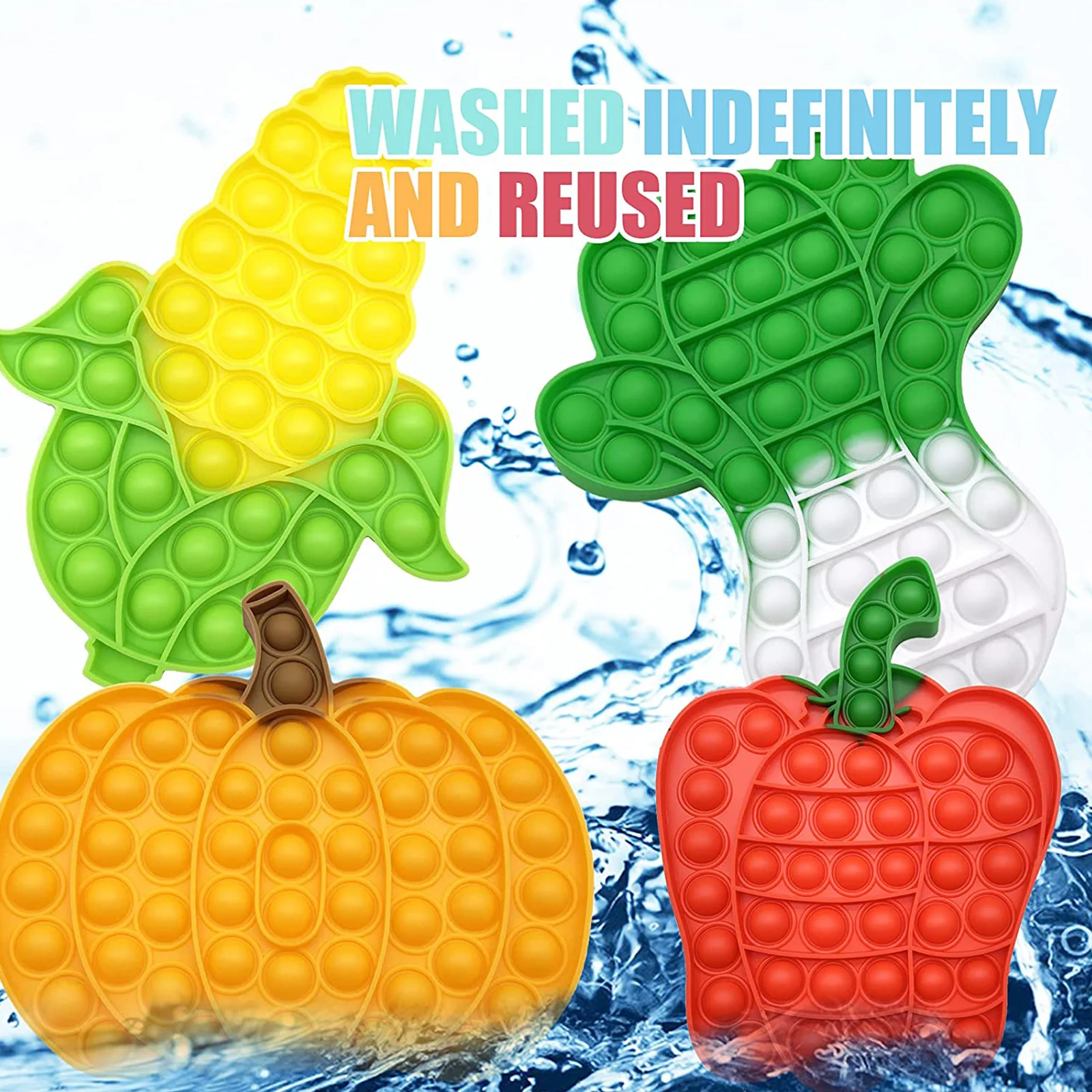 Silicone Vegetable Fidget Toy, Kids Adult Push Bubble Sensory Squeeze Toys Stress Relief Toys, Autism ADHD Novelty Gifts
Silicone Vegetable Fidget Toy, Kids Adult Push Bubble Sensory Squeeze Toys Stress Relief Toys, Autism ADHD Novelty Gifts