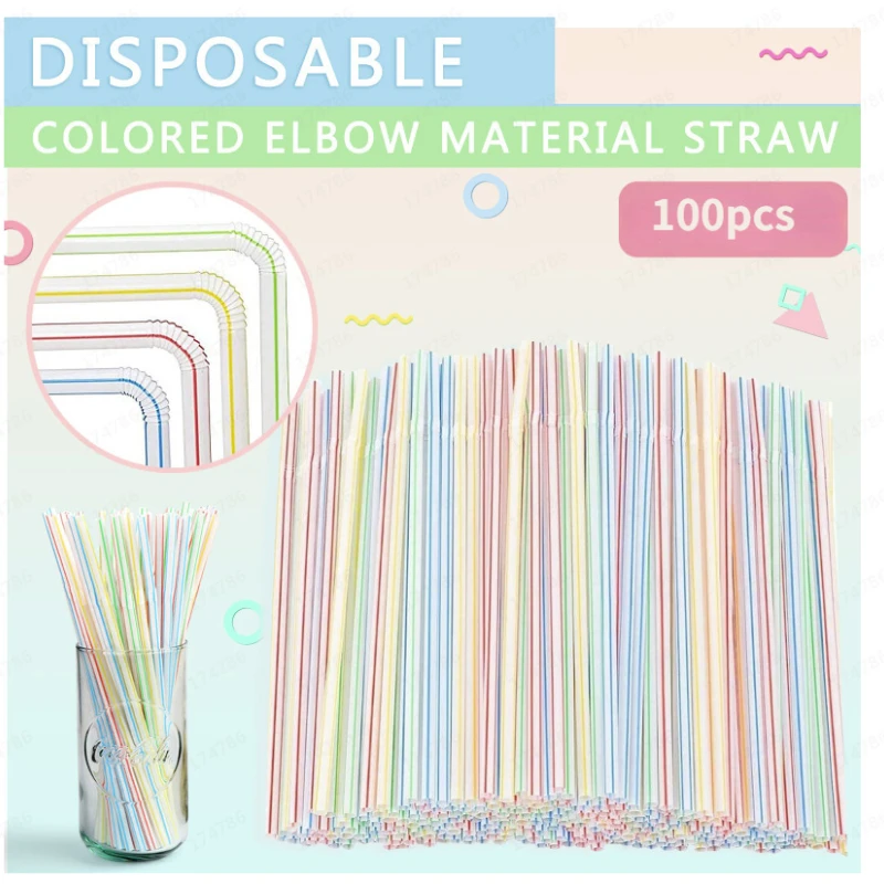 Plastic Bendable Colorful 100Pcs Fluorescent Disposable Straws Wedding Decor Kitchen Beverage Party Supplies Summer Artifact New
Plastic Bendable Colorful 100Pcs Fluorescent Disposable Straws Wedding Decor Kitchen Beverage Party Supplies Summer Artifact New