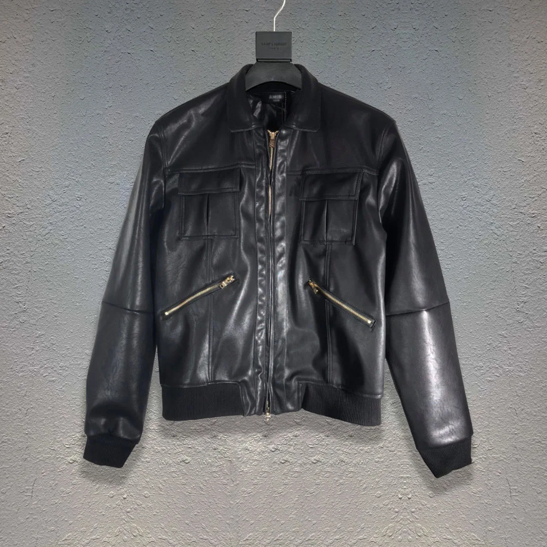 High Street Men High-end Slim Fit Black Zip Biker Jacket Hip Hop Casual Outwear Mens Fashion Clothing Trends Jacket
High Street Men High-end Slim Fit Black Zip Biker Jacket Hip Hop Casual Outwear Mens Fashion Clothing Trends Jacket