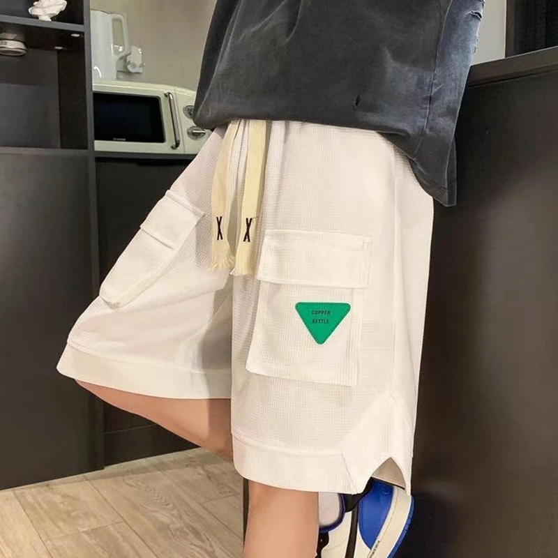 Summer Multi Pockets Loose Casual Shorts Women Sports Joggers Short Simple Elastic Waist Knee Length Short Five-point Pants
Summer Multi Pockets Loose Casual Shorts Women Sports Joggers Short Simple Elastic Waist Knee Length Short Five-point Pants
