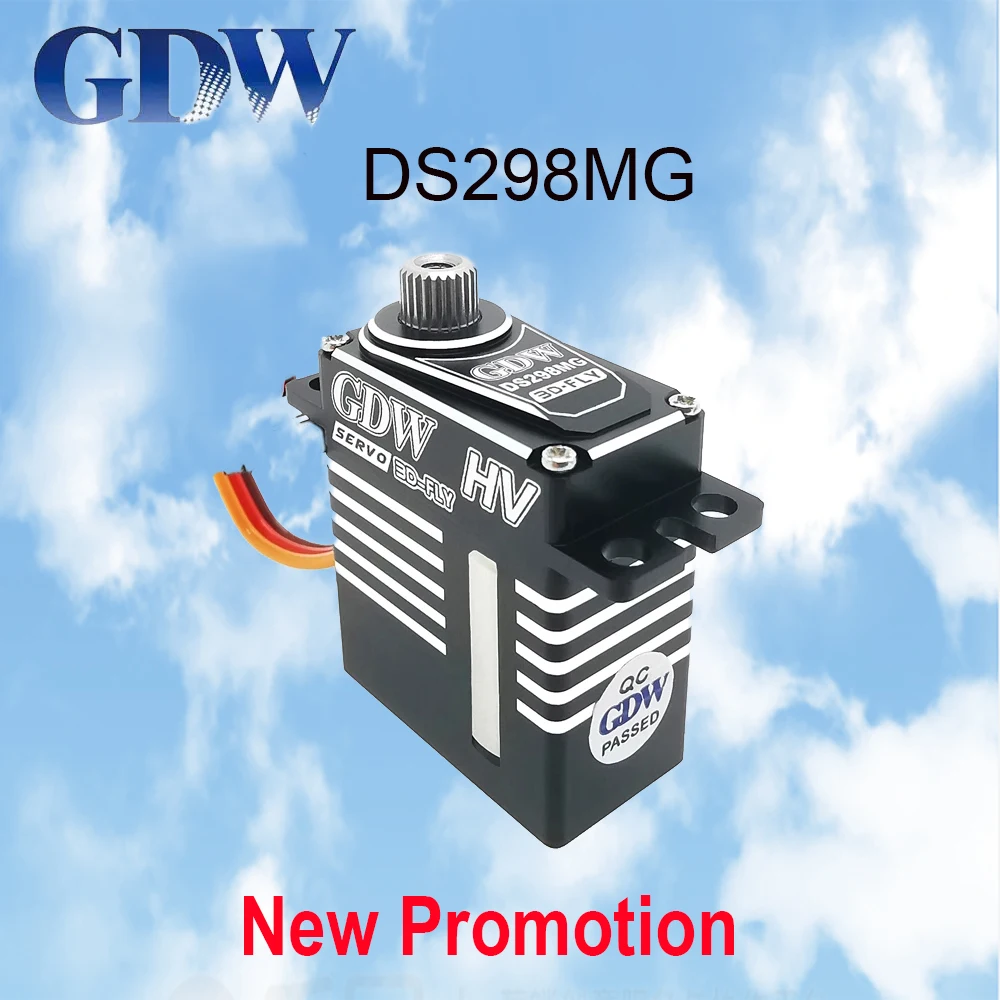 

GDW DS298MG 20g 9.1KG High Speed Metal Digital Coreless Micro Servo For RC Airplanes 30E Fixed Wing Turbojet Glider Robot Drone