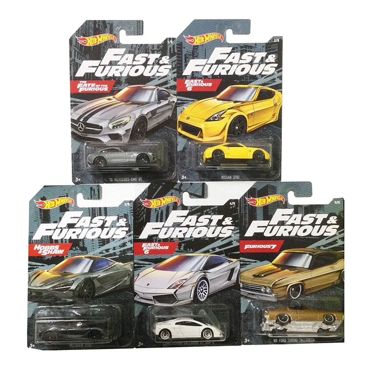 Hot Wheels Cars Fast and Furious 9 MERCEDES AMG NISSAN 370Z McLAREN 720S 1/64 Collector's Edition Metal Diecast Alloy Car Toys
Hot Wheels Cars Fast and Furious 9 MERCEDES AMG NISSAN 370Z McLAREN 720S 1/64 Collector's Edition Metal Diecast Alloy Car Toys