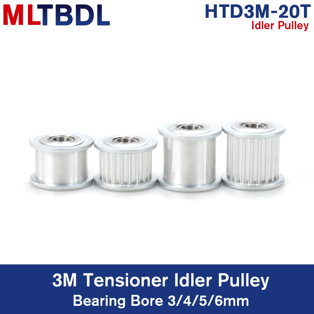 20 Teeth 3M Idler Pulley Tensioner Wheel Bore 3/4/5/6mm with Bearing Guide synchronous pulley HTD3M 20teeth 20T Aluminum alloy
20 Teeth 3M Idler Pulley Tensioner Wheel Bore 3/4/5/6mm with Bearing Guide synchronous pulley HTD3M 20teeth 20T Aluminum alloy